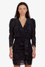 Ba&sh Black/White Polka Dot Sheer Mini Dress Size M