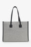 Burberry Black/Grey Canvas Leather Freya Tote Bag