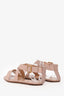 Chloe Nude Scalloped Buckle Sandals Size 37