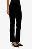 Givenchy Black Velvet Straight Leg Pants Size 36
