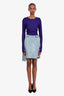 Remain Denim Asymmetric Knee Length Skirt Size 36