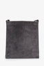 The Row Grey Suede Medicine Messenger Bag