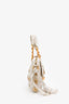 Louis Vuitton White 'Polka Dots Panama Tinkerbell' Top Handle Bag GHW