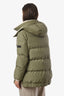 Brunello Cucinelli Green Hooded Zip Up Quilted Down Jacket Size 40
