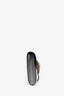 Miu Miu Silver Leather Jewel Flap Clutch with Chain