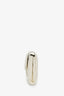 Pre-loved Chanel™ Cream Caviar Leather Quilted Flap Card Holder Wallet