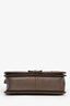 Pre-loved Chanel™ 2013 2014 Brown/Grey Leather Tweed Medium Boy Bag SHW