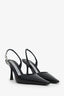 Alexander Wang Black Croc Grace Slingback Heels Size 35.5