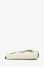 Loewe White Canvas Floral Oblong Pouch