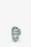 Gucci Blue/Green Leather Horsebit Chain Medium Bag With Two Straps