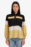 Ba&sh Black/Yellow Colour Block Long Sleeve Top Size XS