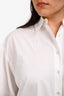 Stella McCartney White Cotton Poplin Shirt with Bow Back Detail Size 44
