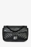 Gucci Black Leather Marmont Medium Shoulder Bag
