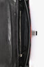 Proenza Schouler Black/Orange Leather Woven Fabric Clutch