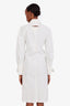 Bottega Veneta Ivory PF2020 Technical Coated Shirt Dress Size 36