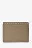Bottega Veneta Brown Leather Intrecciato Flap Wallet on Chain