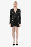 Ronny Kobo Sequin Lace LS Mine Dress Size 8