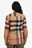 Burberry Beige Giant Classic Check Long Sleeve Button Down Shirt Size XS
