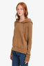Nili Lotan Brown Cotton 'Janie' Hoodie Size XS