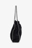 Stella McCartney Black Metallic Faux Suede Baby Falabella Star Tote