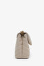 Saint Laurent Beige Canvas Small Loulou Puffer Shoulder Bag