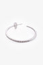 Tiffany & Co. 18K White Gold Diamond Metro Hoop Earrings