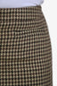 Red Valentino Brown Check Knee-Length Skirt Size 38