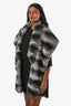 Holt Renfrew Grey Chinchilla Fur Stole
