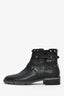 Stuart Weitzman Black Leather Studded Zip Up Boots Size 6.5