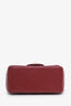 Pre-loved Chanel™ 2022 Burgundy Quilted Lambskin Mini Square Flap Bag