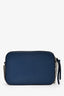 Jimmy Choo Navy Leather 'JC' Emblem Hale Crossbody Bag