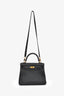 Hermès 2021 Black Togo Leather Retourne Kelly 25 GHW
