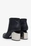 Alexander Wang Black Leather Gabi Ankle Boots Size 37.5