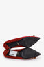 Roger Vivier Red Satin Crystal Embellished Heels Size 36.5