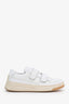 Acne Studios White Leather Velcro Strap Sneakers Size 40