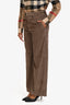 Brunello Cucinelli Brown Cotton Corduroy Pant Size 2
