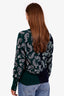 Thom Browne Navy/Green Virgin Wool Patterned Cardigan Size 48