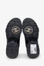 Pre-loved Chanel™ Black Suede Nylon CC Low Top Sneakers Size 35