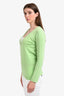 Brunello Cucinelli Mint Green Cashmere LS Sweater Size XS