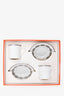 Hermès Chaine d'Ancre Printed Porcelain Tea Cup and Saucer Set of 2