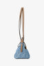 Fendi Blue/Tan FF Denim Leather Origami Mini Tote