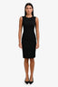 D&G Black Cotton Sleeveless Pencil Dress Size 36