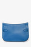Hermès 2023 Blue Evercolour Swift Leather Mini Jyspiere