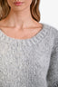 Chloe Grey Mohair Wool Knit Sweater Size XS