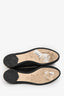 Jimmy Choo Black Sparkly Fabric Flats Size 37.5