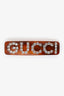 Gucci Resin Tortoise Shell Crystal Hair Clip