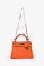 Hermès 2016 Orange Epsom Sellier Kelly 28 PHW