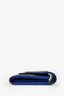 Saint Laurent 2018 Blue Grained Leather Long Wallet