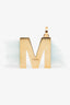 Fendi Gold Tone Mink Fur ABClick M Bag Charm