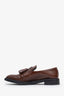 Burberry Brown Leather Tassel Loafers Size 36.5